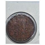 1856 Nova Scotia Halfpenny Token