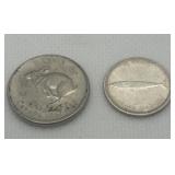 1967 Canada Centennial Nickel and Dime