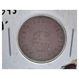 1893 Austria Twenty Filler Coin