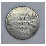 1890 Canada Dime