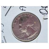 About Uncirculated 1976 U.S.A Quarter with Double