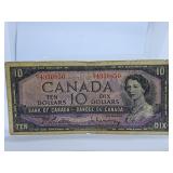 1954 Canada Ten Dollar Bill
