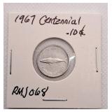 1967 Centennial Dime