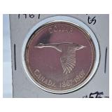 Mint State 1967 Canada One Dollar Coin