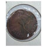 1943 Australia Halfpenny