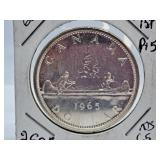 Mint State 1965 Canada One Dollar Coin