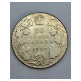 Very Good 1907 Canada 50 Cent Piece