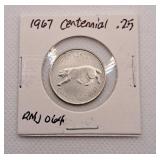 1967 Centennial Quarter