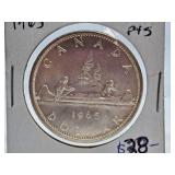 1965 Canada One Dollar Coin