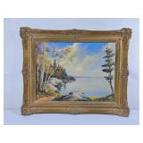 Lovely John Halliday Framed Oil on Canvas -