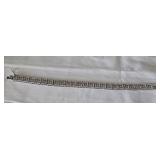 Greek Key Design Marcasite 7.5' Bracelet