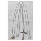 (2) Sterling Silver 925 Cross Sailboat  30' &