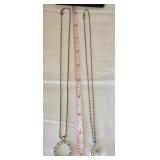 (2) Sterling 925 Silver Necklaces