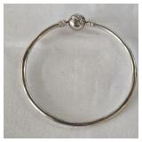 Pandora 925 Sterling Silver Bow Clasp Bracelet