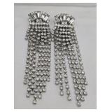 Rhinestone chandelier 4' earrings