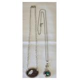 (2) Sterling 925 Silver Necklaces