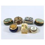 Collection of Pretty Trinket Boxes - Metal,