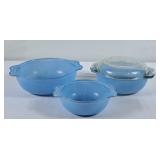 Vintage JAJ Pyrex Spray Ware Casseroles - Set of