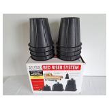 Adjustable plastic bed risers and as new sunbeam