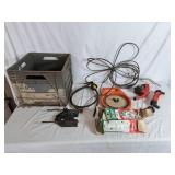 Handy Man Lot Of Parts With Milk Crate