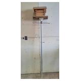 Bird house on pole 79"h x 15"w