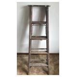 Vintage Wooden 4-Step A Frame Ladder