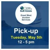 Pickup Tuesday, May 5, 2026, at 1-5 pm