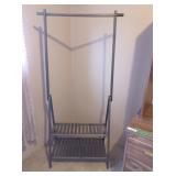 Wooden shoe and shirt stand