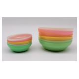 Pretty Pastel Vintage Tupperware Bowls - 13