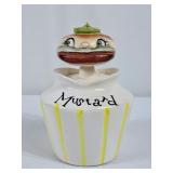Vintage Lefton Pixieware Mustard Jar - No Chips