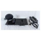 Sony blu-ray 3d player, power bars, and Terk fm