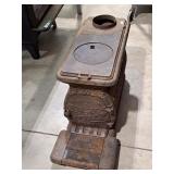 Antique Cast "Woodside" Wood Stove 34"Dx12"Wx18"H