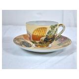 Lovely Japanese Satsuma Teacup & Saucer - No
