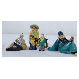 Vintage Asian Figures - Some Stamped Japan