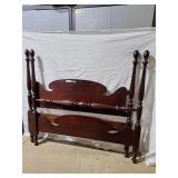 Solid mahogany 4 post bed. Double Sized