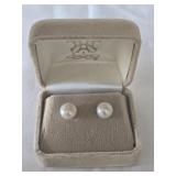 Freshwater Pearl 925 Sterling Silver Stud Earrings