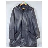Donna Karan Signature Black Leather Jacket - Mens