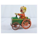 Vintage Yone Japan Tin Clown Car