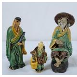 Vintage Chinese Mudmen - Tallest is 5.5"H