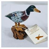 Handcrafted Wildlife Wood Carving - Handpainted