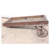 Vintage parts wooden wagon - decor / parts