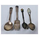 Vintage Sterling Spoons & Fork