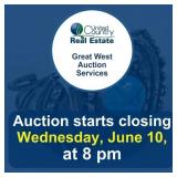 Auction begins to close Wed, June 10, at 8 pm
