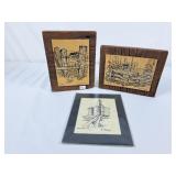 B. Perrin Lambton County Prints - Two Mounted on