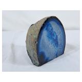 Blue Agate Geode Candle Holder