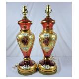 Gorgeous Pair of Murano-Style Table Lamps -