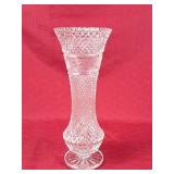 Gorgeous Hand Cut Lead Crystal Vase - 14"H