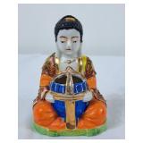 Vintage Japanese Buddha Incense Burner - 5"H