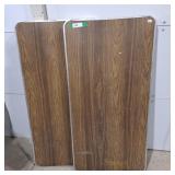 Two Vintage Aluminum Folding Tables - 24"Wx48"L