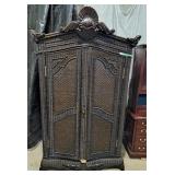 Polo Ralph Lauren Ornate Wicker Armoire - Linen